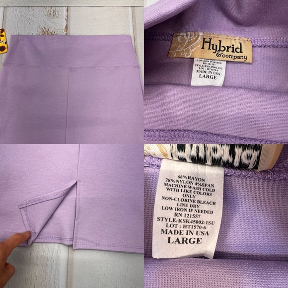 NWT Women Premium Nylon Ponte Stretch Office Pencil Skirt High Waist SIZE LARGE - Picture 16 of 16